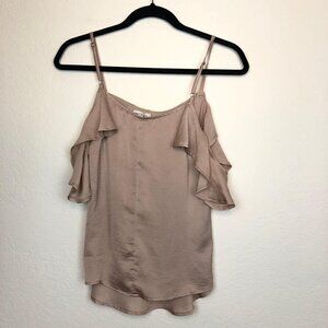 Key and Lime Tank Top w/ Ruffle Sleeves